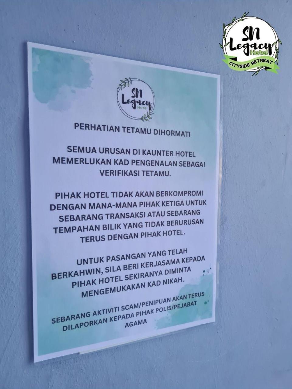 Hotel Sn Legacy Kuala Terengganu Bagian luar foto